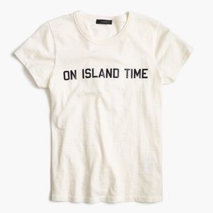 BRAND NEW WITH TAGS J. Crew Women Ivory T-Shirt